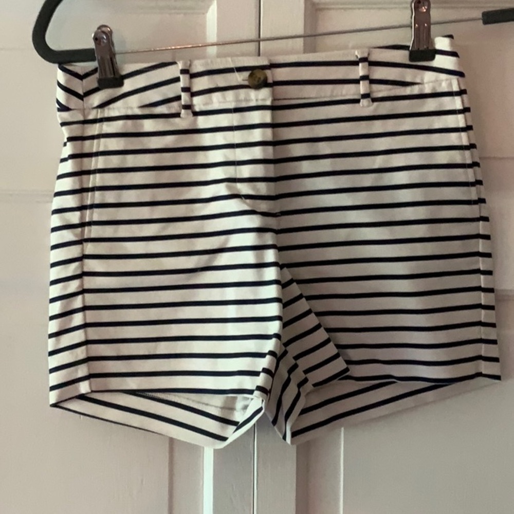 Boden blue and white striped shorts excellent condition size 2